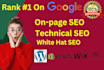 expert on page SEO services using rank math or yoast
