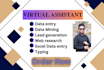 do data entry, copy, paste, ms excel and web research