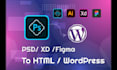 convert prototype xd psd ai figma to wordpress elementor template