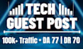 provide SEO tech backlinks through tech guest post