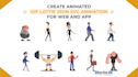 do cheap lottie or GIF loop animations