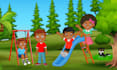do children book illustration and cover page