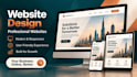 design a modern responsive website in arabic and english