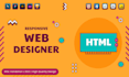 be your responsive web designer HTML CSS bootstrap js