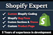 fix shopify bugs and liquid errors and customize your theme