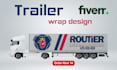 do professional van wrap design, trailer wrap design, vehicle wrap