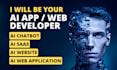 deploy ai chatbot, ai app, ai website, ai saas, and be your ai app developer