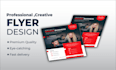 create an attractive, eye catching and creative flyer design