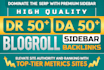 create high authority blogroll sidebar backlinks
