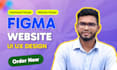 create figma website design, website mockups and website ui ux design by figma