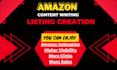 do amazon listing writing with SEO listing optimization