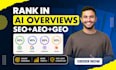 build ai visibility score to rank in chatgpt, gemini, claude with GEO, aeo, SEO