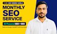 do complete monthly SEO service for google ranking and ai search visibility