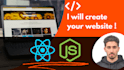 create any website using react js, node js