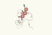do modern feminine minimalist abstract line art hand drawn botanical floral logo