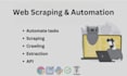 do web scraping web crawler automation bot in python selenium