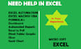 expert in excel, gogle sheets, formula, macro, automation