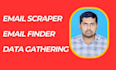 do email scraper and email finder and data gathering