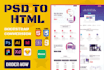 convert your template design to HTML code