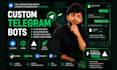 develop a telegram bot and deployed it on vercel at no cost