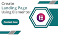 create professional landing page using elementor