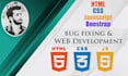 do HTML, CSS, bootstrap, PHP, javascript tasks