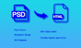 convert PSD to HTML bootstrap responsive website