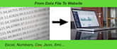 convert your data file to a static website