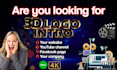 create 3d gold logo animation intro video within 24 hours