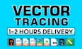 redraw, vectorize, convert logo or image to vector tracing