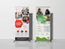 design professional roll up banner, signage, or standee