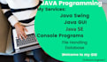 help you developing java console, swing and database tasks