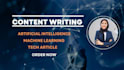 write SEO content on artificial intelligence or machine learning and tech blog