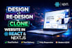 redesign rebuild or clone website using react next js mern stack developer