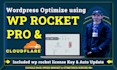 wordpress speed optimize using wp rocket with cloudflare cdn