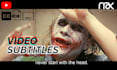 add subtitles or captions to your video