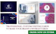 create a unique professional business card design