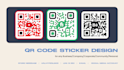 design custom qr code sticker design