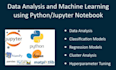 do data analysis and machine learning using python and jupyter notebook