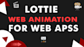 create preloading animation web app, json lottie GIF video