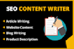 do creative writing, content writing, and article rewriting
