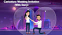 create memorable animated wedding digital invitation video