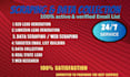 do internet research, data scraping and data collection