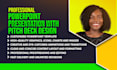 design a professional powerpoint presentation with pitch deck design