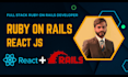 develop full stack ruby on rails web application with react