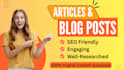 do SEO article writing, content writing, and blog post writing