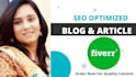 write unique SEO optimized blog posts and articles