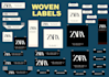 create woven label design and deliver physically