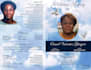 do funeral flyers, an event, obituary and program in 3hrs