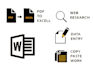 get accurate copy paste, manual typing, PDF convert